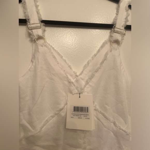 NWT Dissh Georgie white fringe linen dress - Picture 3 of 7